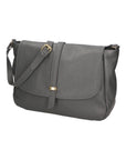 Veronica Borsa a spalla da donna Vera pelle 06519-D27 GRIGIO SCURO Chiara Ferretti