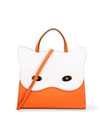Arancia Borsa a mano da donna 100% pelle 8969-ARANCIO+BIANCO Chiara Ferretti