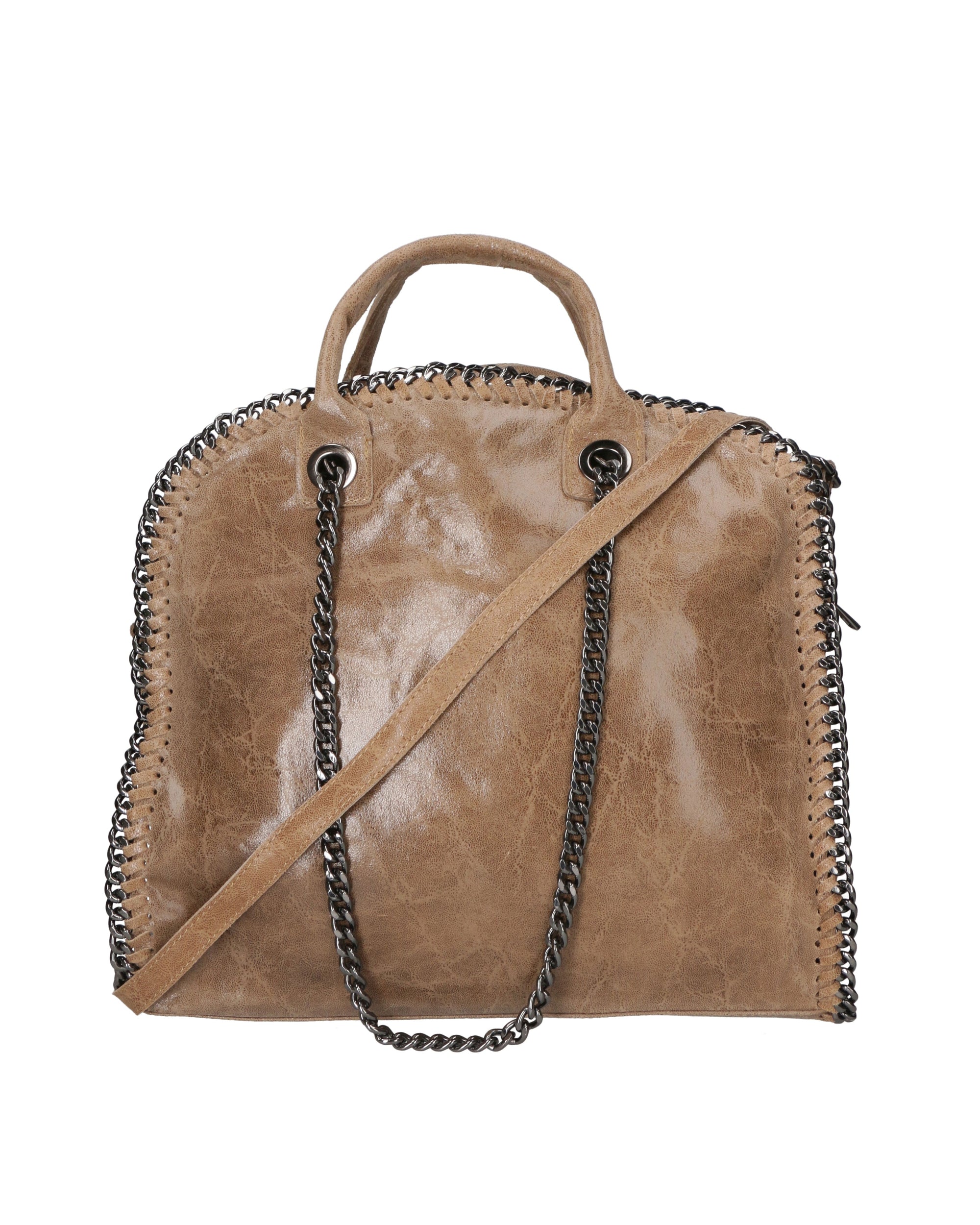 Erebea Borsa a mano da donna Vera pelle 80020-TAUPE Chiara Ferretti
