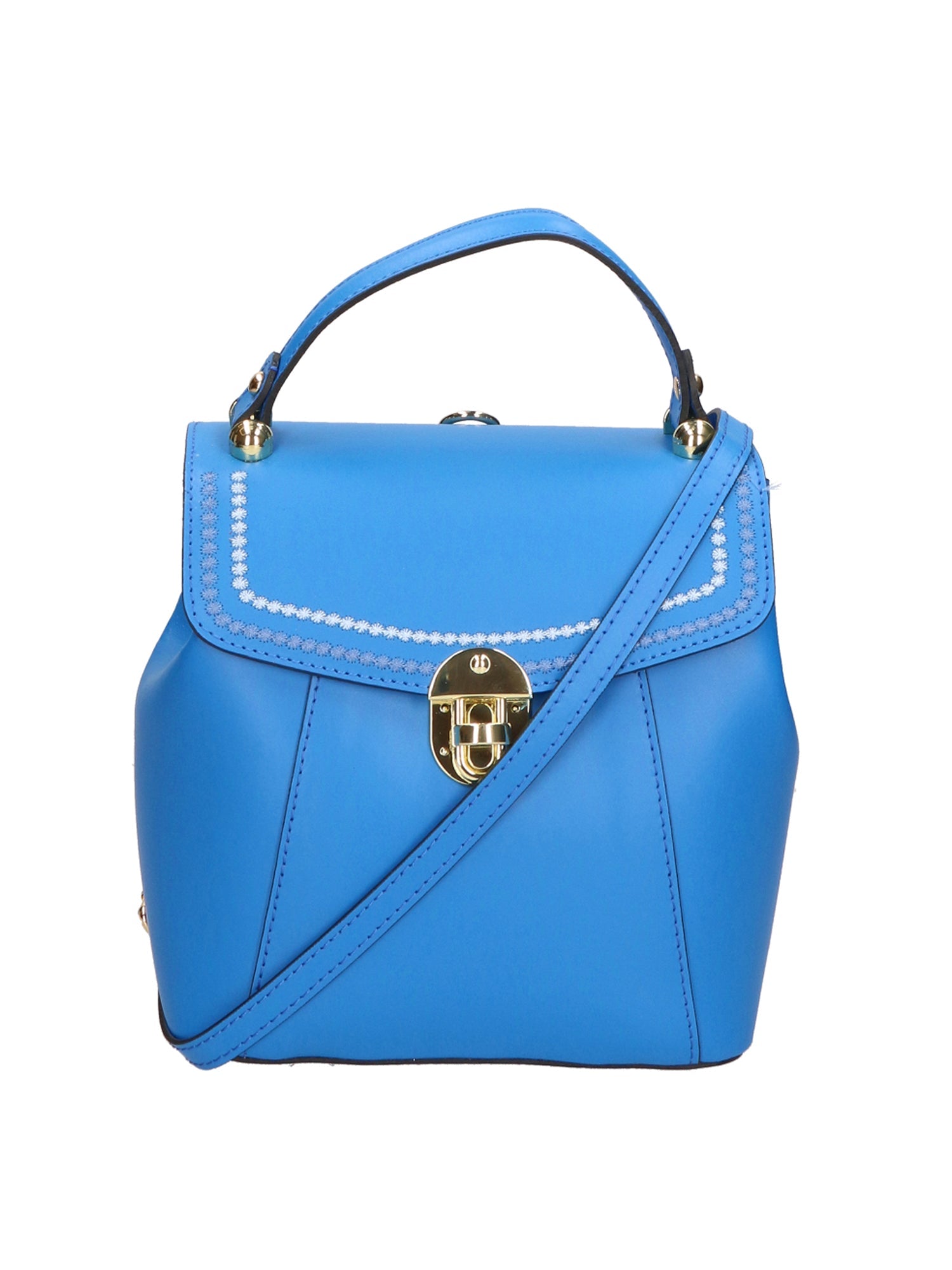 Giuditta Borsa a mano da donna 100% pelle 05937-L222 BLU ASTER Chiara Ferretti