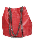Cora Borsa a spalla da donna Vera pelle 1131-ROSSO SCURO Chiara Ferretti