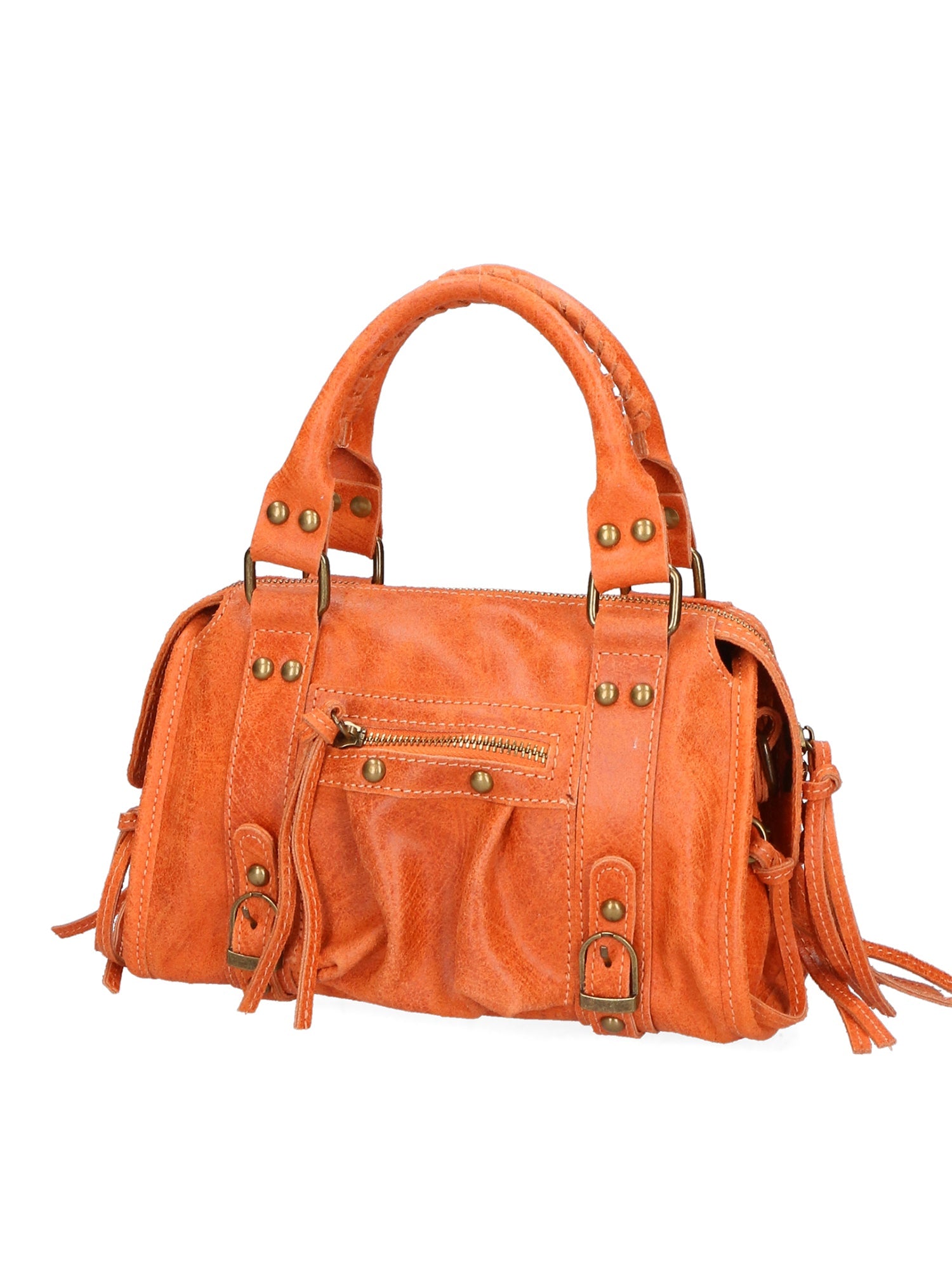Erisia Borsa a spalla da donna Vera pelle 06091-ARANCIONE Chiara Ferretti