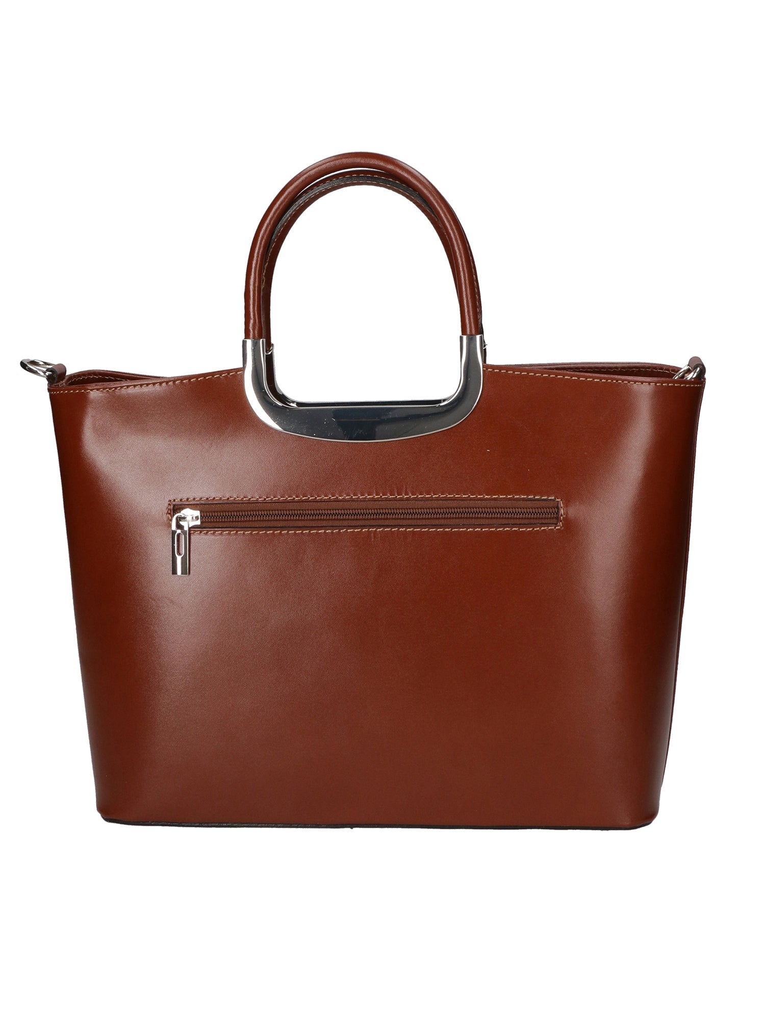Francesca Borsa a mano da donna 100% pelle 9133-MARRONE BROWN Chiara Ferretti