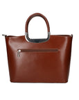 Francesca Borsa a mano da donna 100% pelle 9133-MARRONE BROWN Chiara Ferretti