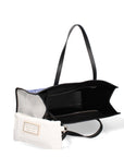 Taormina Borsa a spalla da donna Tela + Vera Pelle 5370-7-NERO Chiara Ferretti