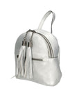 Morgana 188132-ARGENTO SILVER Zaino da donna in vera pelle Chiara Ferretti