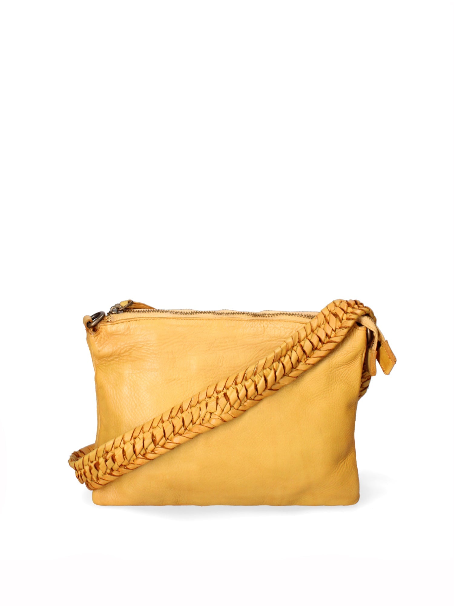 Lucca Borsa a tracolla da donna Vera pelle 1001-D36 SENAPE Chiara Ferretti