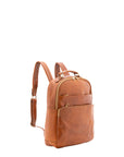 Zaino unisex in vera pelle Made in Italy 100% cotone 4048-MIELE Alessia Firenze