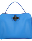 Kashia Borsa a mano da donna 100% pelle 06012-L222 BLU ASTER Chiara Ferretti