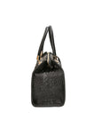 Edna Borsa a bauletto da donna Pelle e camoscio stampato croco 80044-019 NERO Chiara Ferretti