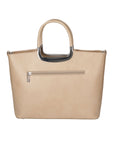 Francesca Borsa a mano da donna 100% pelle 9133-FANGO TAUPE Chiara Ferretti