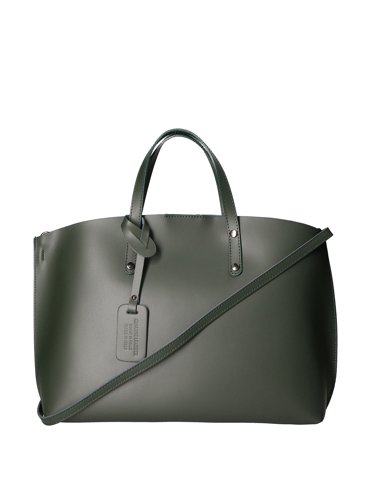 Lumena Borsa a mano da donna Vera pelle 2094-L135 VERDE BOTTIGLIA Chiara Ferretti