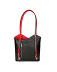 Chanel 3005-20 NERO 12 ROSSO Zaino da donna in vera pelle Chiara Ferretti