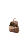 Zaino unisex in vera pelle 100% cotone 4460-TESTA DI MORO Alessia Firenze