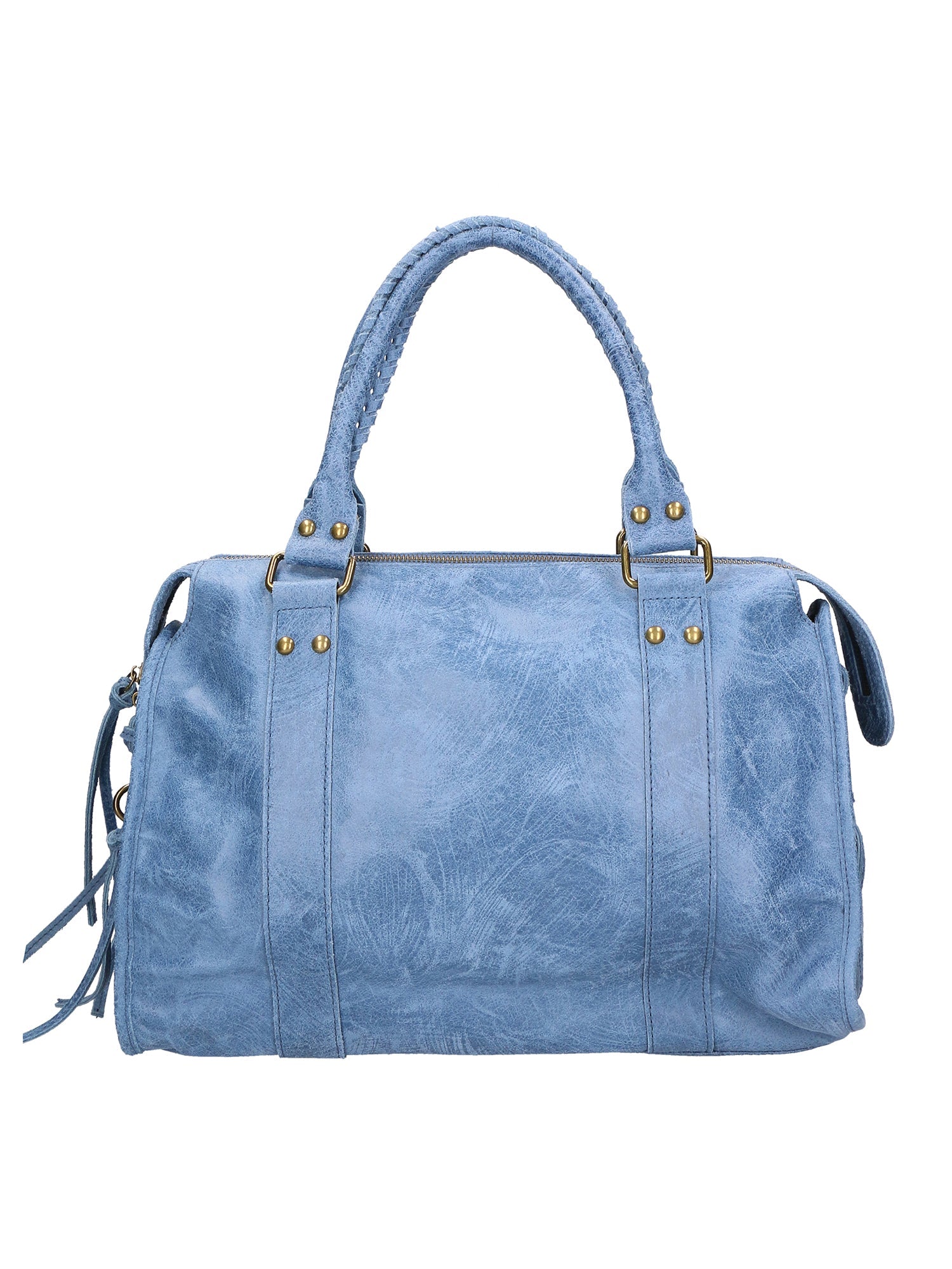 Elara Borsa a spalla da donna Vera pelle 06090-BLU JEANS Chiara Ferretti