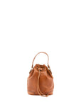 Borsa a secchiello unisex in vera pelle 100% cotone 4535-MIELE Alessia Firenze