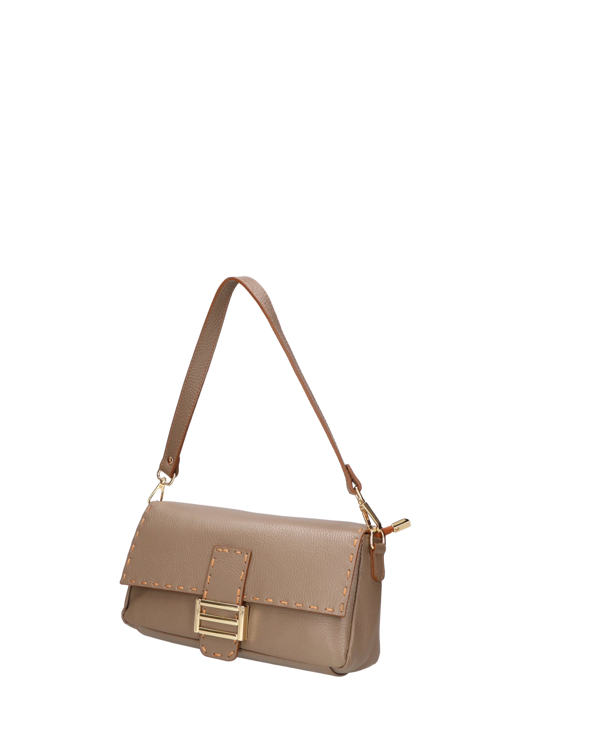 Wally Borsa a spalla da donna Vera pelle 06869-D40 TAUPE Chiara Ferretti