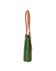 Fabiola Borsa a spalla da donna 100% pelle 9039-VERDE CUOIO Chiara Ferretti