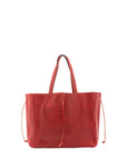 Borsa a mano unisex vera pelle Made in Italy 4611-ROSSO Alessia Firenze