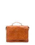 Borsa a mano unisex in vera pelle Made in Italy 4576-MIELE Alessia Firenze