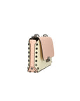 Vera pelle 8641-BEIGE+ROSA Borsa a tracolla da donna Evanthe Pro Chiara Ferretti