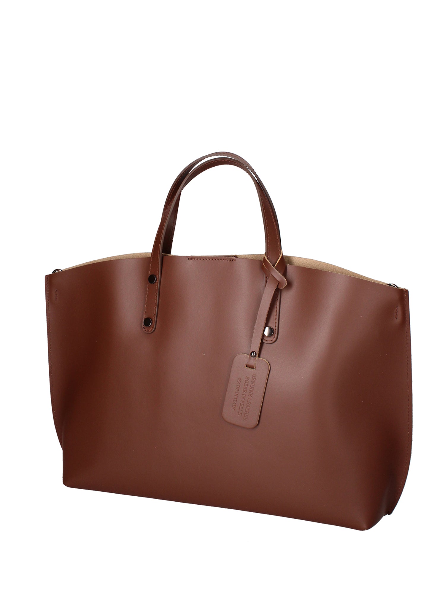Lumena Borsa a mano da donna Vera pelle 2094-L131 MARRONE Chiara Ferretti