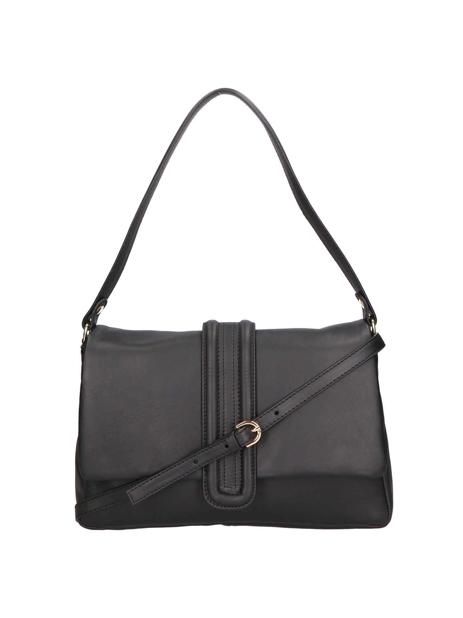 Jasmine Borsa a spalla da donna Vera pelle 06496-NERO Chiara Ferretti