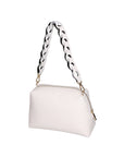 Livia Borsa a spalla da donna Vera pelle 06443-BIANCO Chiara Ferretti