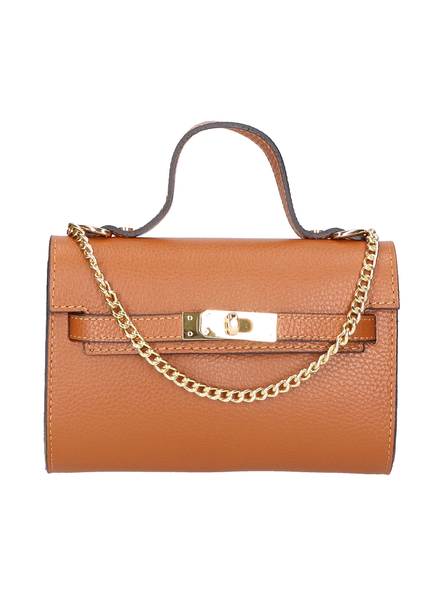 Uma Borsa a mano da donna Vera pelle 06525-D17 CUOIO SCURO Chiara Ferretti