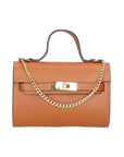 Uma Borsa a mano da donna Vera pelle 06525-D17 CUOIO SCURO Chiara Ferretti