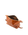 Pochette unisex in vera pelle Made in Italy 4404-MIELE Alessia Firenze
