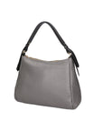 Vladimira Borsa a spalla da donna Vera pelle 06675-D27 CENERE + D28 NERO Chiara Ferretti