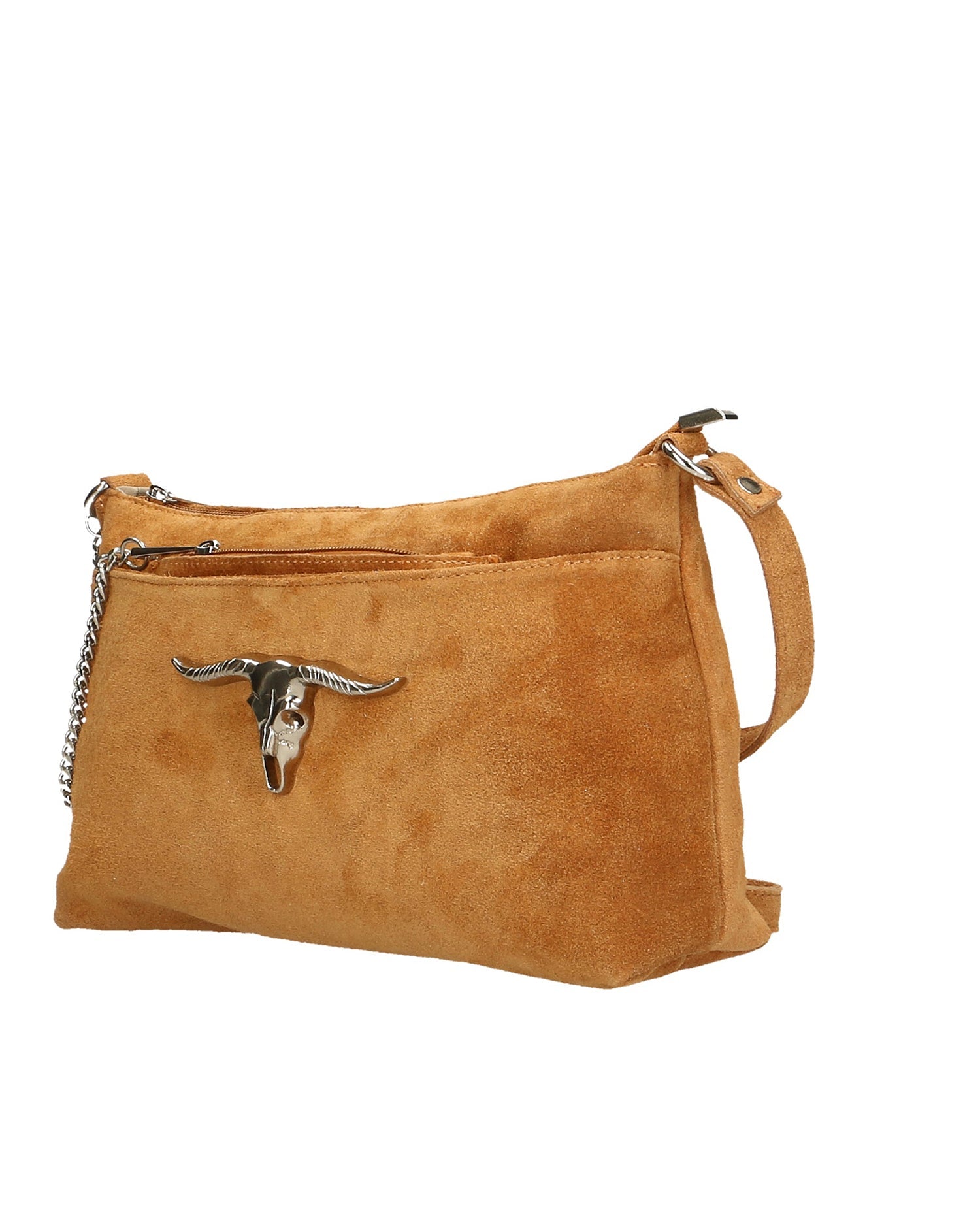 Embera Elite Borsa a tracolla donna Vera pelle scamosciata 8650-CUOIO Chiara Ferretti