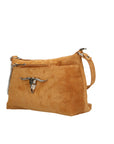 Embera Elite Borsa a tracolla donna Vera pelle scamosciata 8650-CUOIO Chiara Ferretti