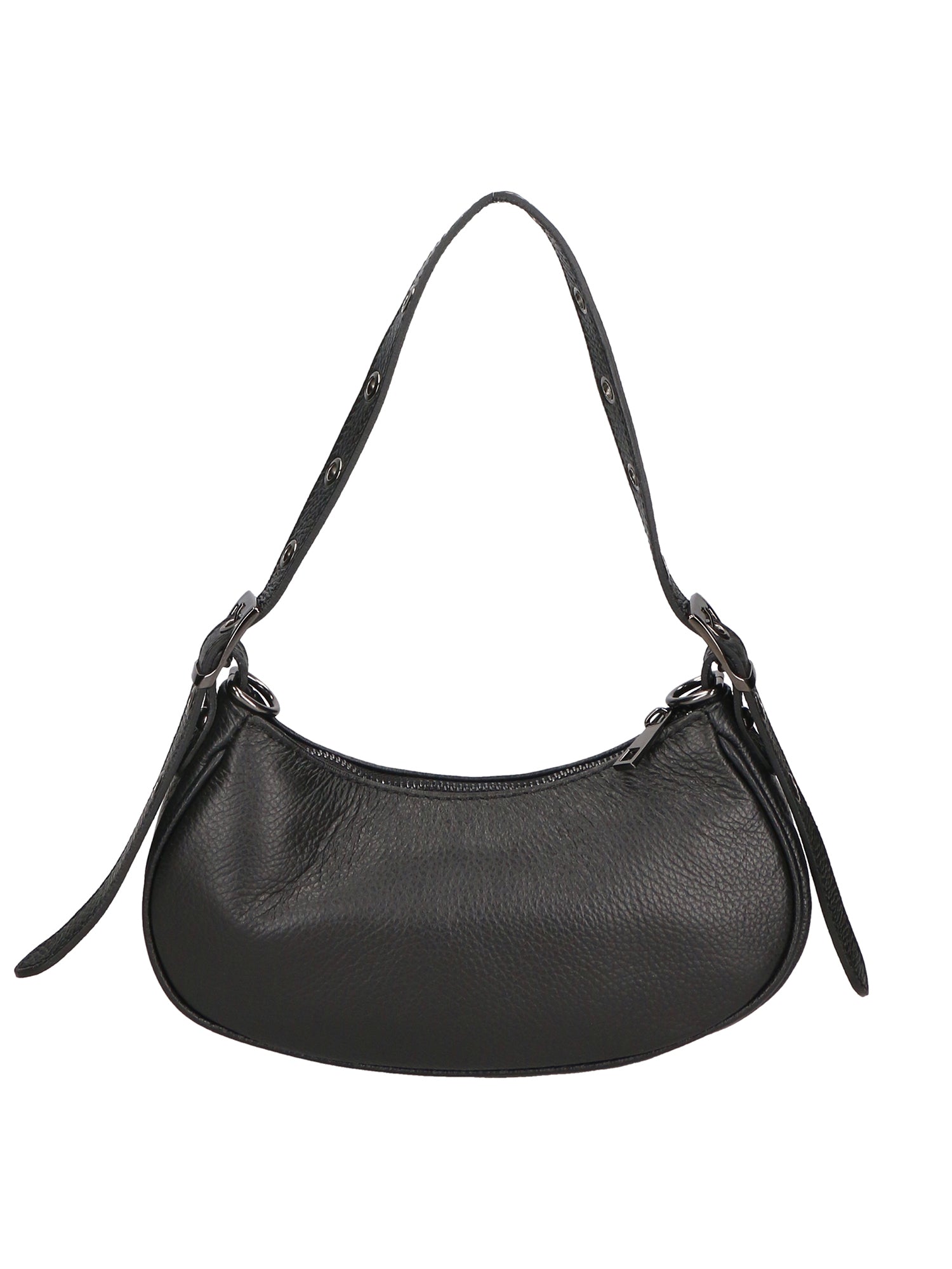 Galatea Borsa a spalla da donna Vera pelle 05708-D28 NERO BLACK Chiara Ferretti