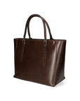 Fortunata Borsa a mano da donna Vera pelle 9119-TMORO DARK BROWN Chiara Ferretti