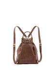 Zaino in vera pelle unisex Made in Italy 4030-TESTA DI MORO Alessia Firenze