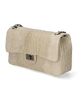 Edvige Borsa a spalla da donna Pelle Croco Stampata 80045-TAUPE Chiara Ferretti