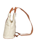 Erika Zaino da donna in vera pelle Casual 80072-BEIGE-CUOIO Chiara Ferretti