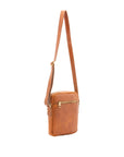 Borsa a tracolla uomo vera pelle Made in Italy 4313-MIELE Alessia Firenze