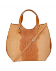 Elda Borsa a mano da donna Vera pelle croco 80046 1-CUOIO Chiara Ferretti