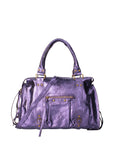 Novara Borsa a spalla da donna Vera pelle 06090 LM-L013 VIOLA Chiara Ferretti