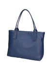 Lorena Borsa a spalla da donna Vera pelle 06506-D24 BLU JEANS Chiara Ferretti