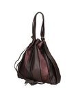 Oceania Damen-Schultertasche aus echtem Leder, hergestellt in Italien, 37 x 34 x 6 cm