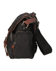 Mia Borsa a tracolla unisex Canvas e vera pelle ZG3003-NERO BLACK Chiara Ferretti