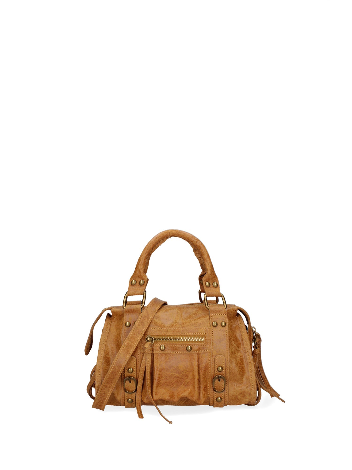 Erisia Borsa a spalla da donna Vera pelle 06091-031 CUOIO SCURO Chiara Ferretti