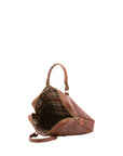 Borsa a mano unisex in vera pelle Made in Italy 4540-MARRONE Alessia Firenze