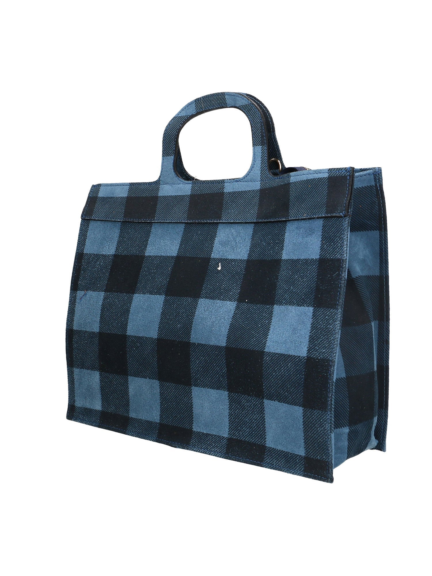 Edera Borsa a mano da donna Vera pelle 00661-012 BLU JEANS Chiara Ferretti