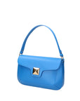 Astrea Borsa a spalla da donna 100% pelle 06015-L222 BLU ASTER Chiara Ferretti