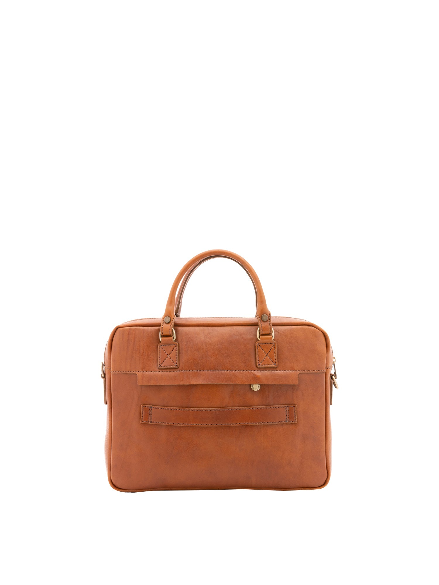 Borsa a mano unisex in vera pelle Made in Italy 4318-MIELE Alessia Firenze